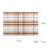 Japanese-style simple placemat Western food mat Household plaid table mat Dining table mat Coaster bowl mat Woven anti-scalding and heat insulation ma