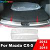 Rear Trunk Bumper Cover Trim For Mazda CX5 CX-5 2012 2013 2014 2015 Steel Car Tailgate Door Sill Plate Guard Pad Accessories