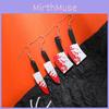 Unique Halloween Acrylic Earrings With Cartoon Skulls And Pumpkins