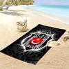 Asciugamano da Spiaggia Stampa Besiktas Gymnastics Club, Asciugamano Grande Morbido ad Asciugatura Rapida per Spiaggia Campeggio Nuoto