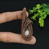 Banded Agate Handmade Copper Wire Wrap Jewelry Pendant 2 h4G60