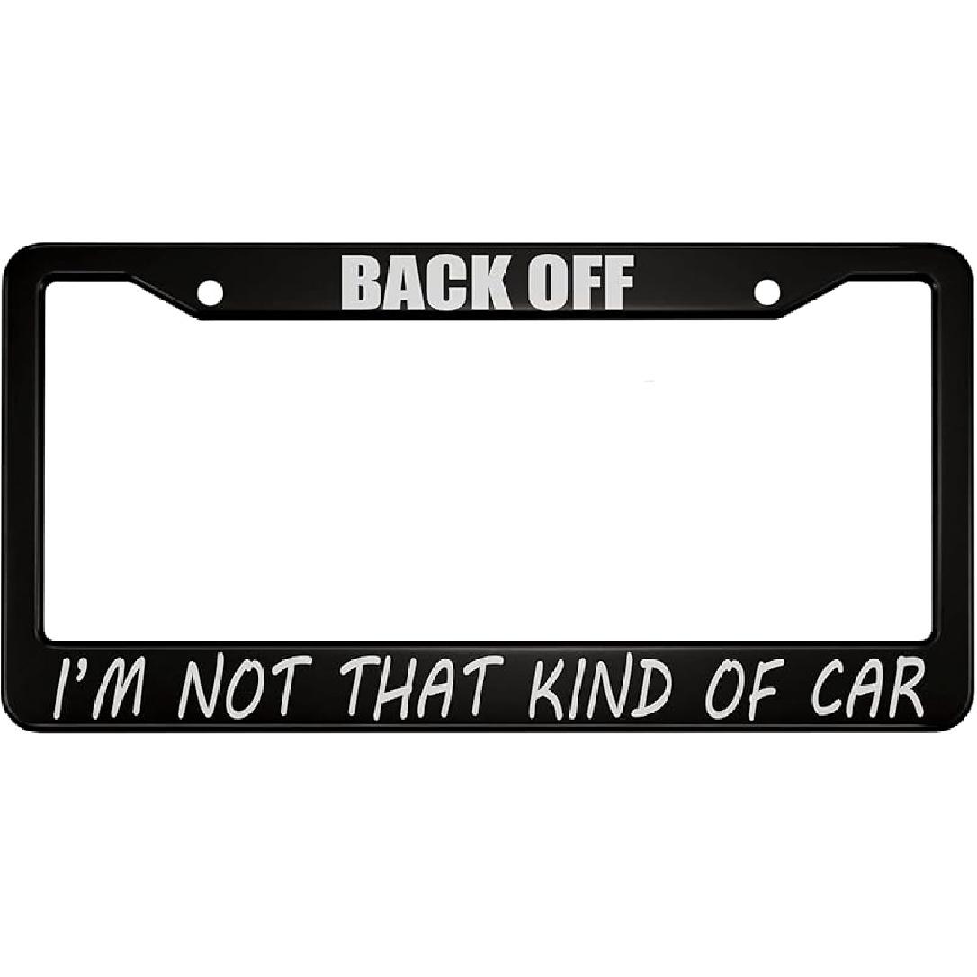 oFloral Sometimes I Go Topless Aluminum Alloy License Plate Frame White Letters Black Applicable to US Standard Car Metal Car Tag Frame Funny Front ZY-224