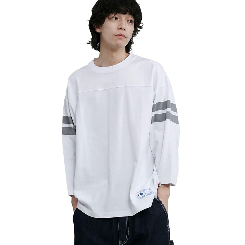 

[Cohen] USA Cotton 3/4 Sleeve Football T-Shirt 75206030479 0130 WHITE(01) S