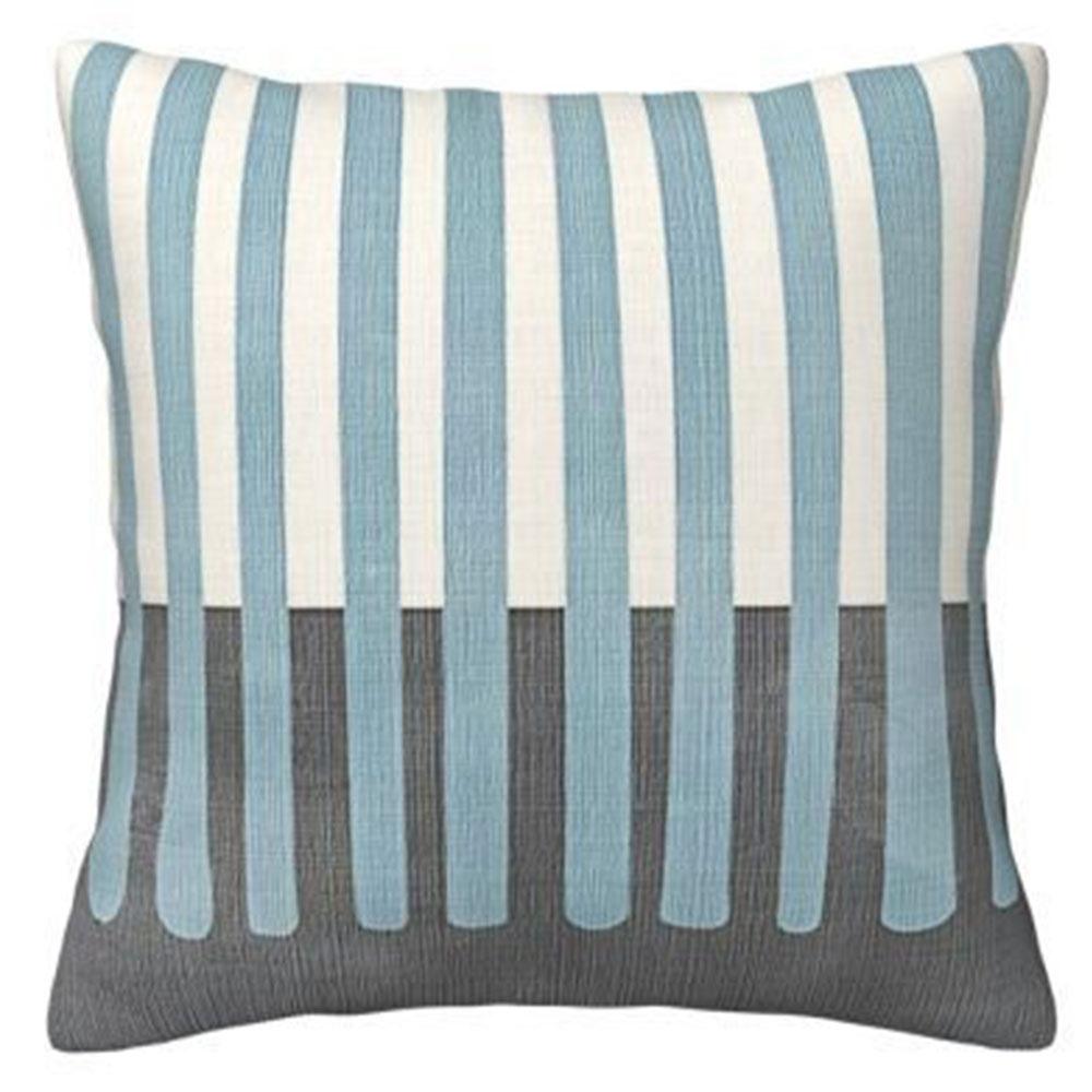 

Black and White Geometric Pattern PillowcaseBedroom Living Room Sofa Home Decor Polyester Cushion Cover with Zipper 16x16Inch