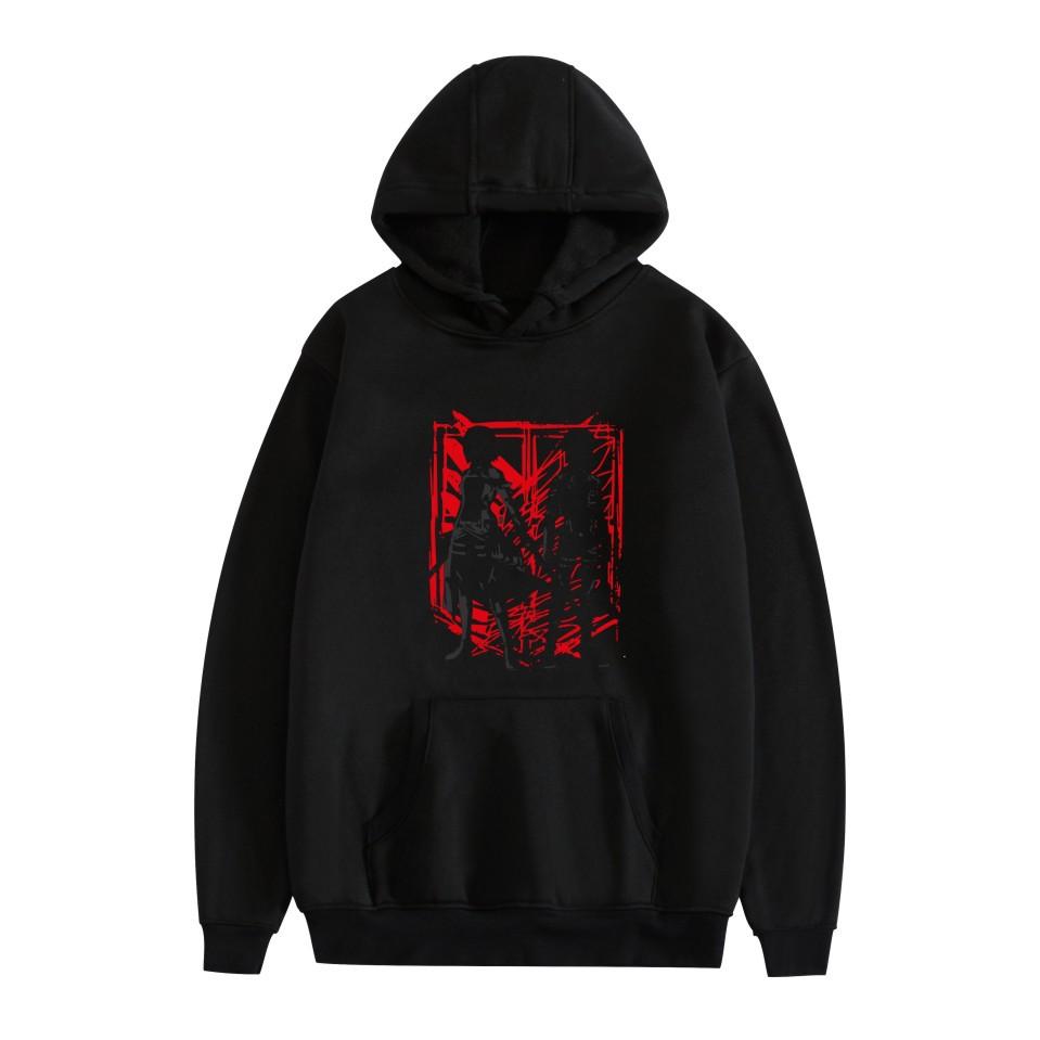 

Hot Attack on Titan Hooded for Aldult Streetwear Hoodie Graphic Printed Unisex Hooded Pullover XS чёрный