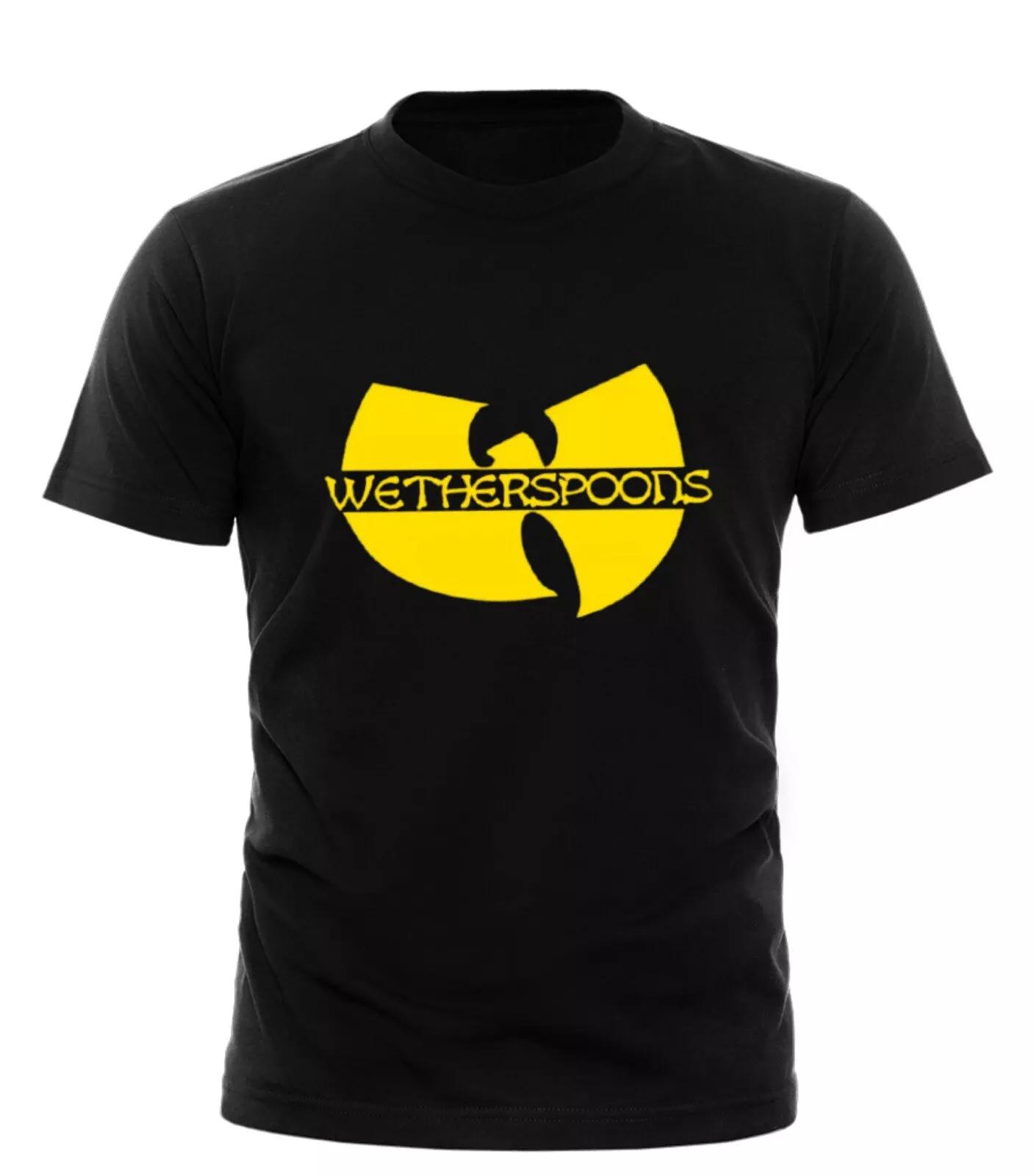 

Wetherspoons T-Shirt | Pub | Spoof | Funny | Hip Hop | Rap | 90s | black White 4XL