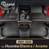 For Hyundai Elantra / Avante 2005-2024 23 22 21 20  Car Floor Mat Trunk Mat Automobile Carpet Cover Interior Accessories