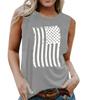 Amazon Wish Clothing Women's Vest Independent Station Summer Fashion American Flag Independence Day Collection