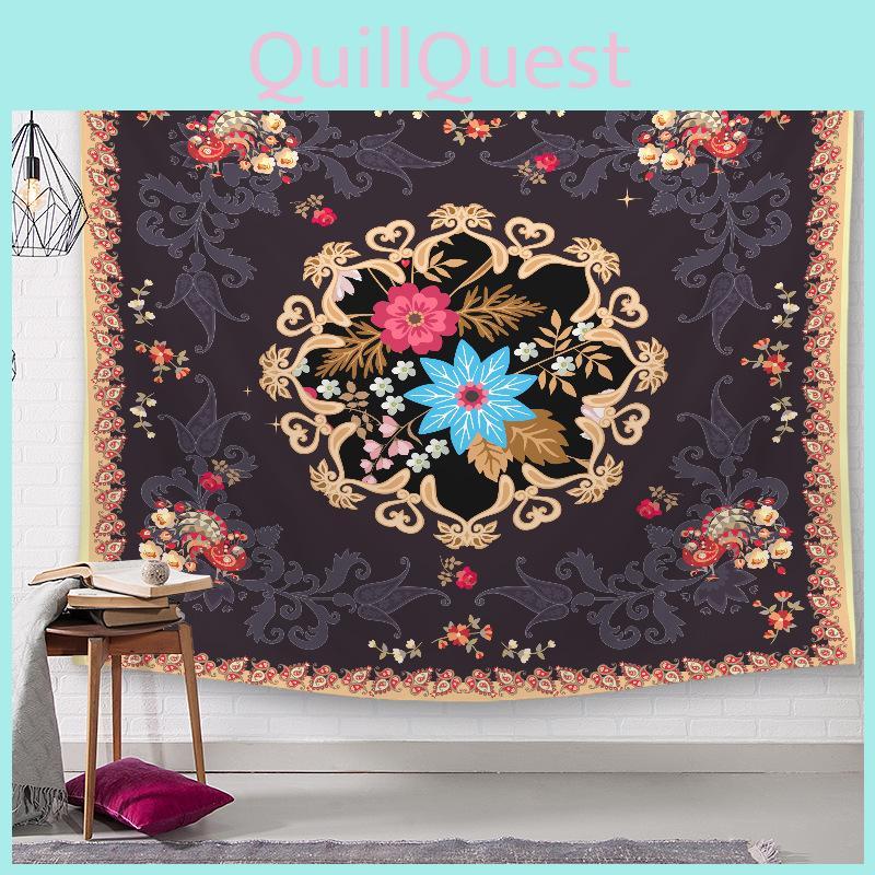 Elegant Wall Hanging Tapestries Flower City Printed Home Decoration Blanket For All Occasions