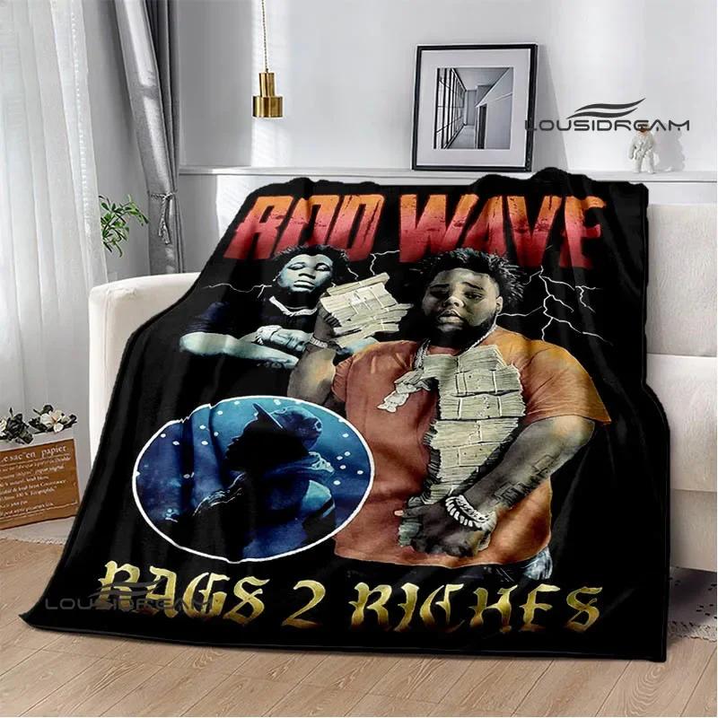 Rapper rod wave printed blanket Warm Flannel Blankets Soft and Comfortable blanket Home Travel Blanket bed linings Birthday Gift