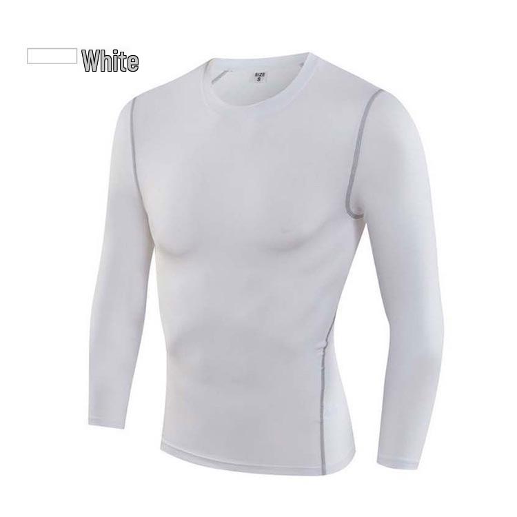 Herren Herbst/Winter Basketball Langarm Fitness Tights - Atmungsaktive, Hochelastische Basisschicht zum Laufen und für Sport