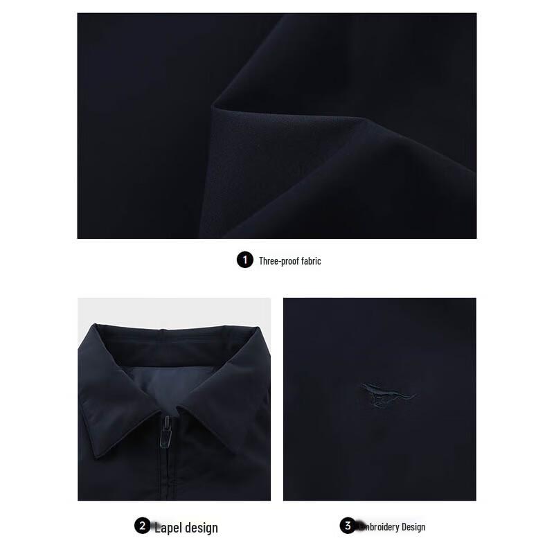 SEPTWOLVES Men's Autumn/Winter Padded Short Lapel Business Jacket