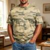 Camiseta Casual de Manga Corta para Hombre de Talla Grande, Cómoda, Transpirable, Corte Holgado, Tejido Suave, Cuello Redondo para el Uso Diario