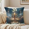 Lord Shiva Hindu God Buddha Cushion Cover Linen Minimalist Soft  for Sofa Bed Home Room Decor