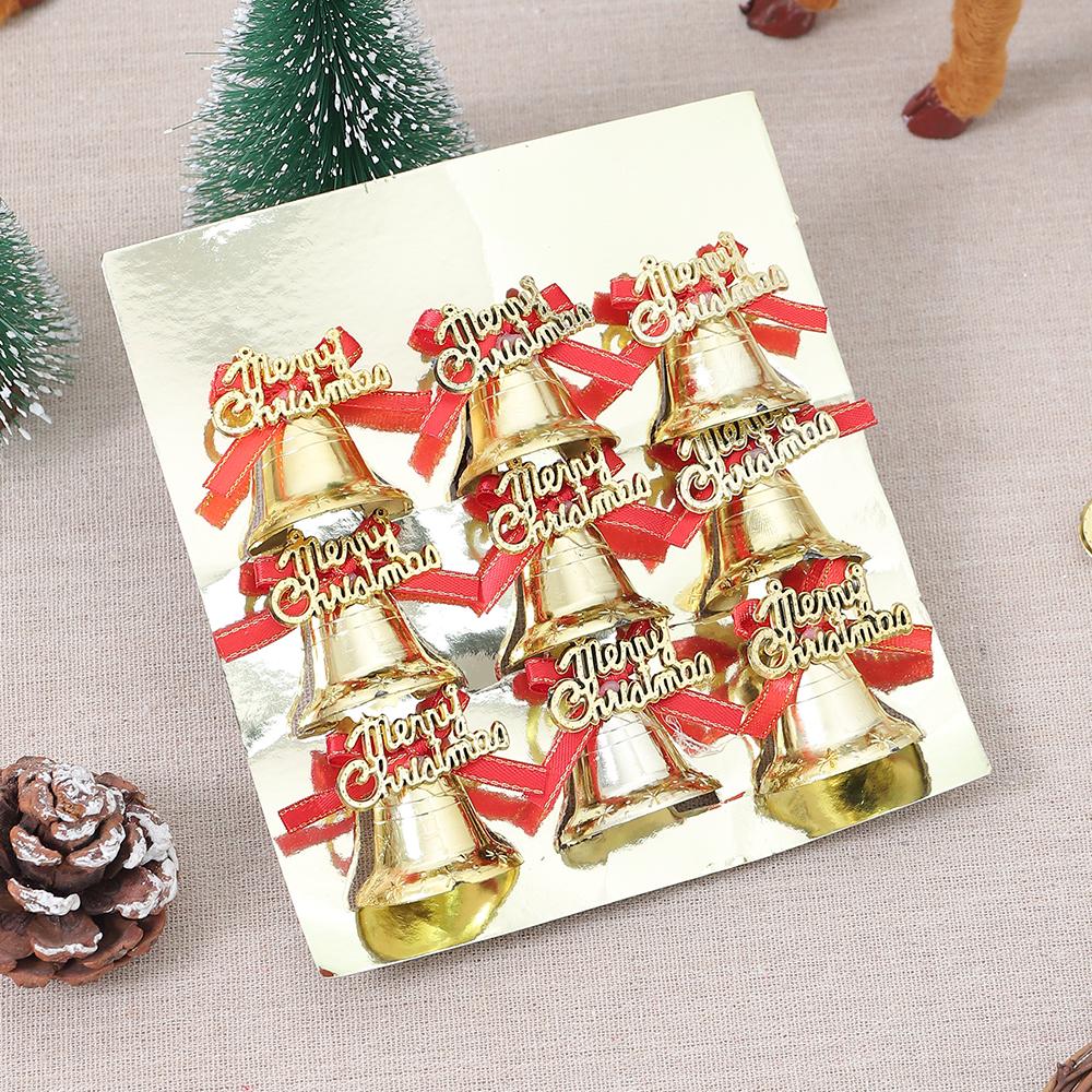 1 Stück Kunststoff Goldene Glocke Hängender Weihnachtsbaum Anhänger Weihnachtsdekoration für Heimdekor Neujahr Kindergeschenke Ornament