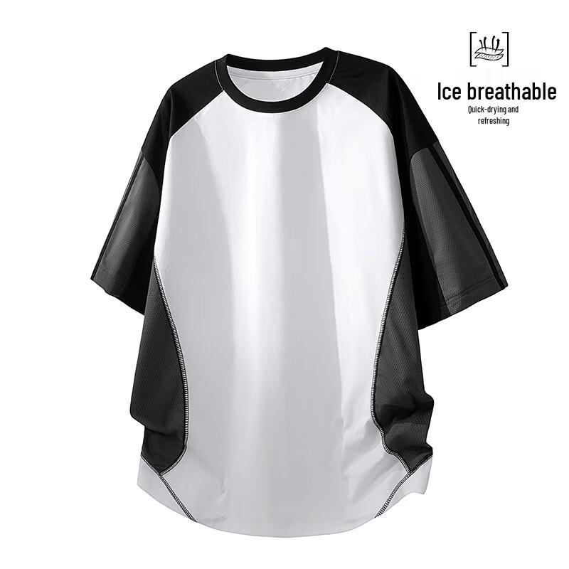 VUUG Men s Retro Contrast Raglan Sleeve T-Shirt 2XL