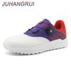Men's Golf Shoes Rotating Buckle Wear-Resistant Comfortable Outdoor Training Walking Sneakers Men's Golf Coach Shoes 39-46