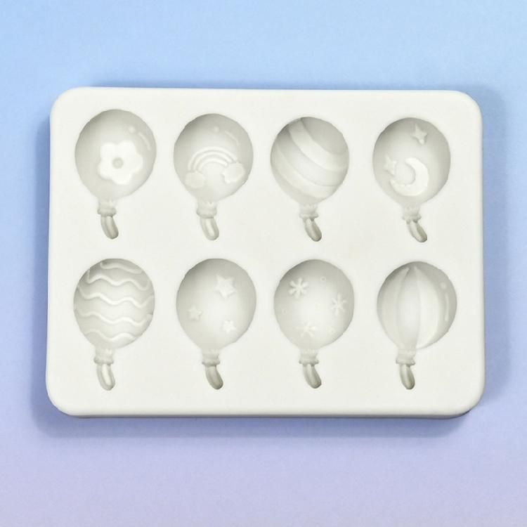 Practical Silicone Balloon Fondant Moulds Durable Silicone Cake Moulds with Balloon Pattern for Baking Enthusiasts