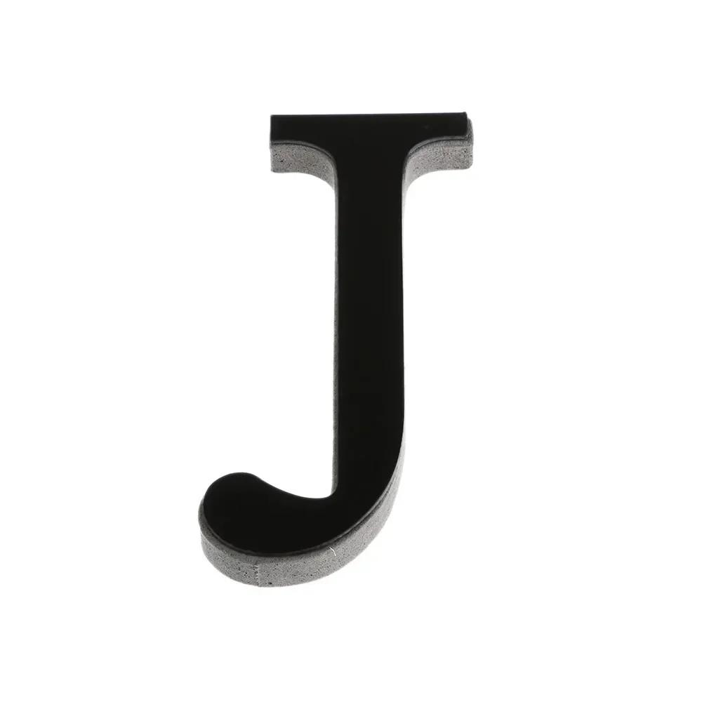 26 Letters DIY 3D Mirror Acrylic Wall Sticker Ornaments Black English Alphabet Decals Home Decor Wall Art Mural Party Decoration