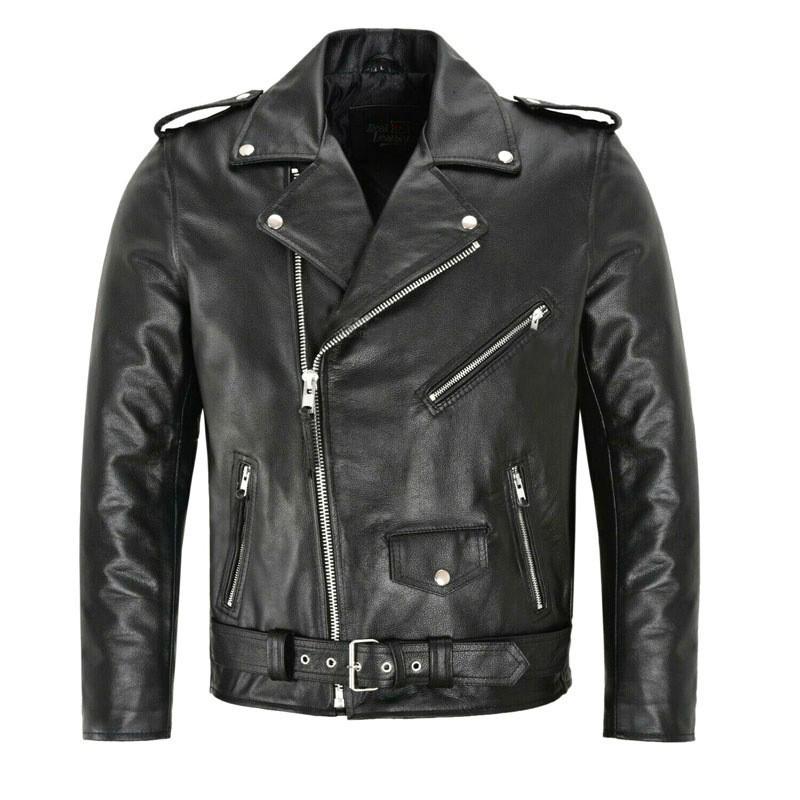Men's White PU Leather Jacket - Stylish & Trendy Design