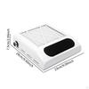 Nail Vacuum Dust Collector Fan Powerful Low Noise for Acrylic Polishing White Black