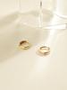 Minimalpiercing 14K 18K Mini Helix Flat One-Touch Ring Earrings