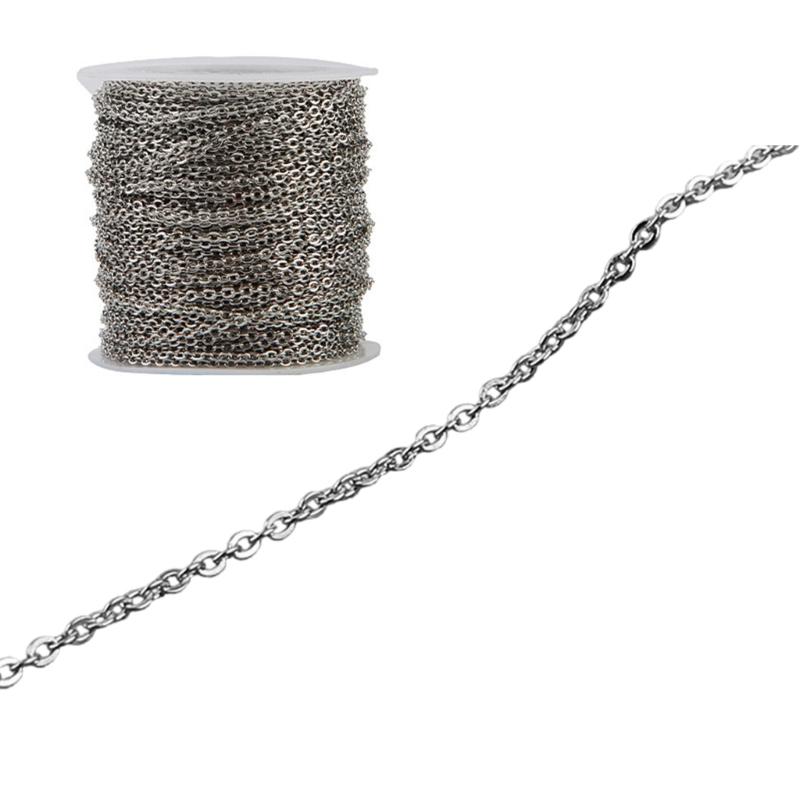 65.61Feet DIY Necklaces Chain 0.25-1mm Jewelry Making Chain for Jewelry Making DIY Necklaces Earring Keichain Pendants