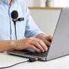 Solxion USB Lavalier Small Omnidirectional High Suitable for and Gaming Streams Microphone, Microphone, Sensitivity, Windproof, Recording,