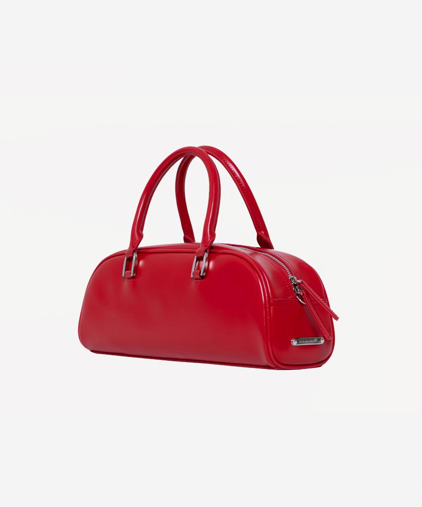 Prends Soin De Toi Half Moon Tote Bowling Bag Red