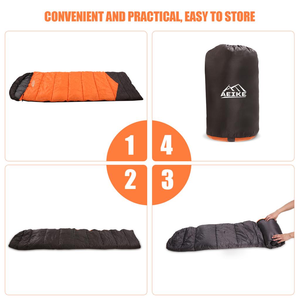 Winter Sleeping Bag Ultralight Sleeping Bag with Sorage Sack for Backpacking Hiking and Camping
