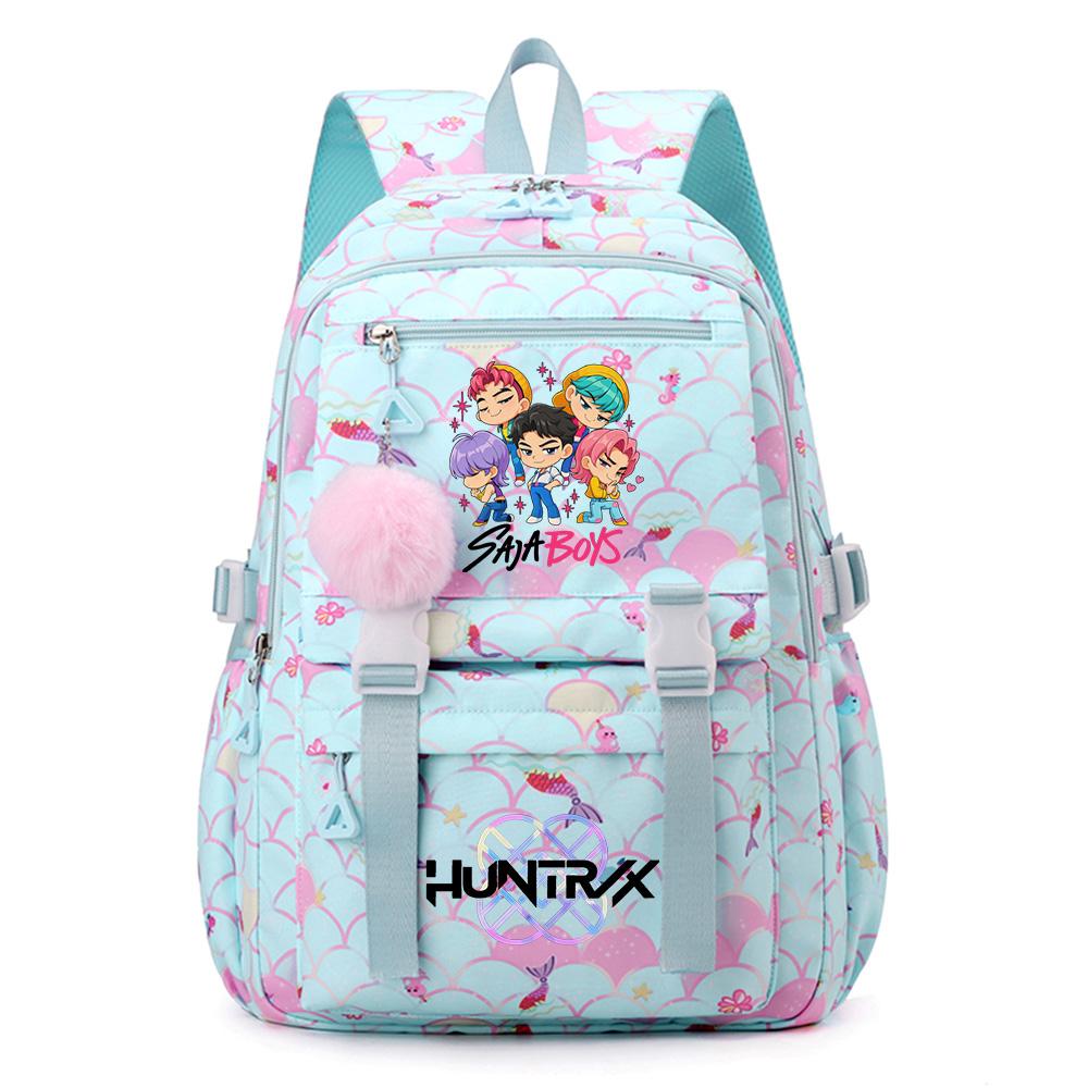 Anime K-Pop Demon Hunters Printed Backpack Large Capacity Bookbag Student Boy Girl Schoolbag Outdoor Large Capacity Waterproof Sport Laptop Travel Bag