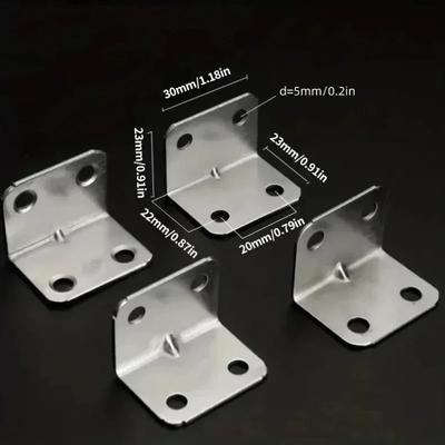 20 stuks Hoekijzer Plaat Tafel, Stoel, Kast, Kledingkast, Vaste Connector, 90-graden Hoekijzer Plaat Beugel
