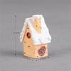 BAAU Christmas Miniatures Figurines, Mini Christmas Snow House Decor Ornaments, Christmas House Fairy Garden Decorations Du