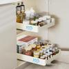 No-Install Spice Rack & Drawer Basket for Under-Sink Kitchen Storage