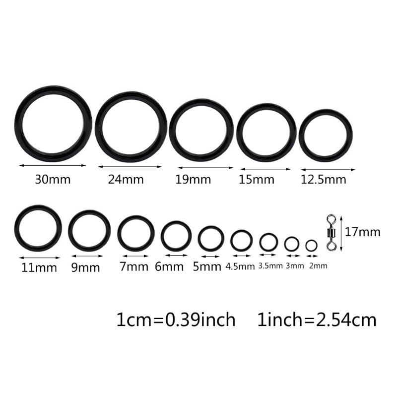 80pcs/pack Fishing Rod Guide Rings Ceramic Wear Heat Conduction Repair Part Fish Tackle Tools Fishing Rod Accessory