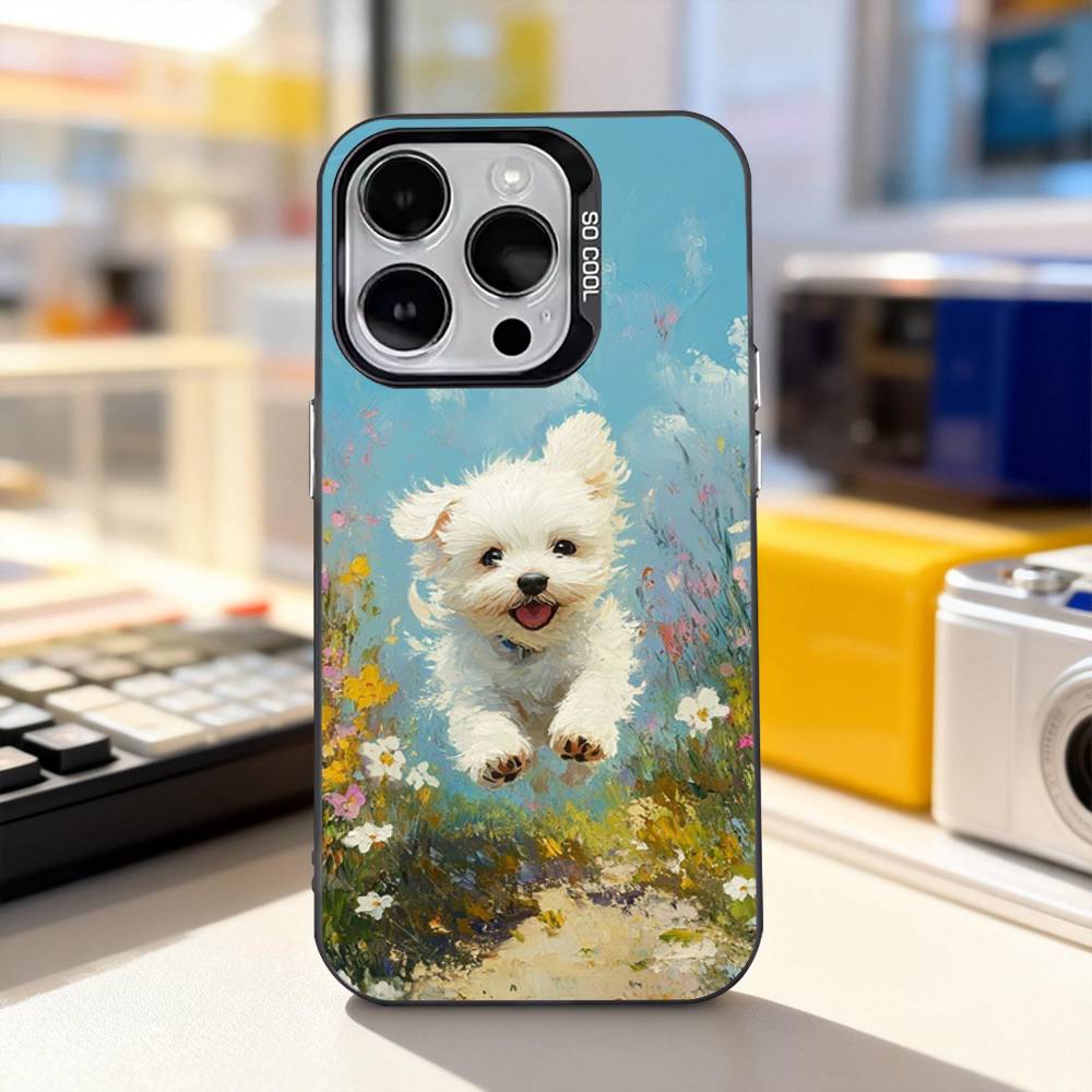 

Shih Tzu Painting Animal Cute Phone Case For iPhone 11,12,13,14,15,16,17,Pro,Max,Plus,E,Air,Mini IMD Matte Black iPhone17pro
