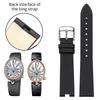 Concave shape watch strap genuine leather For original Breguet REINE DE NAPLES 8918 8967 8928 8908 8958 cowhide watchband women