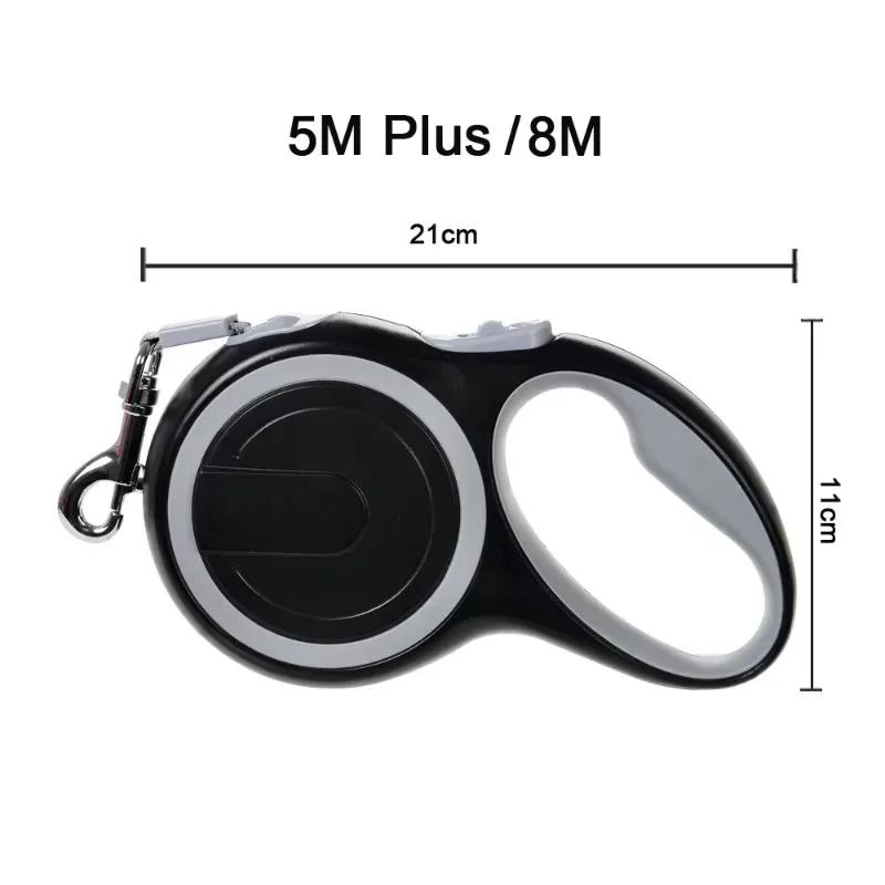 5M Einziehbare Lange Leine Haustierleinen für Kleine Mittelgroße Große Hunde Outdoor Welpen Katzen Seil