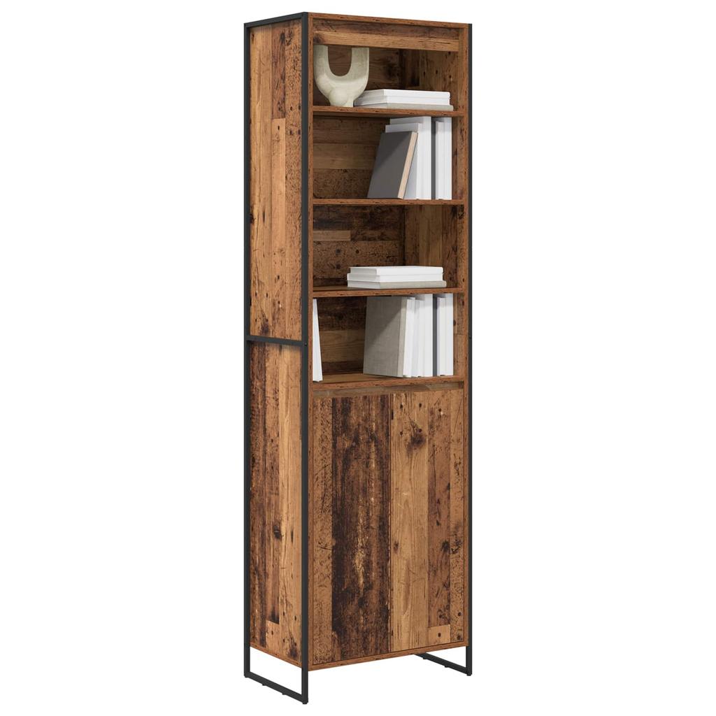 Tall Cabinet Reclaimed Wood Look 60 x 36 x 200 cm Engineered Wood