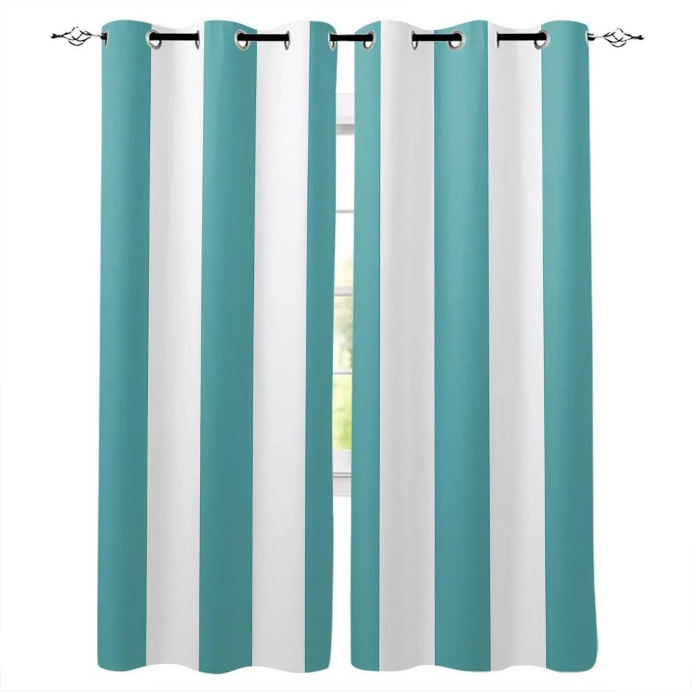 Minimalist Black And White Stripes Drapes Decoration Swag Children Room Curtain 2Panels With Grommets Window Treatment Window Free Shipping
