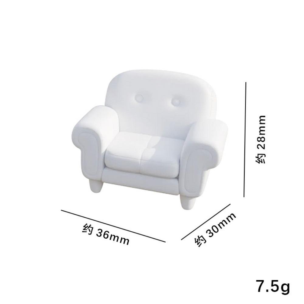 Multistyles European Style Sofa Model Mini Living Room Furniture New Pretend Play Toys