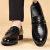 Gentleman Monk Strap Loafers New Men Pointed Belt Buckle Leather Shoes Male Designer Formal Wedding Dress Homecoming Footwear