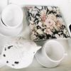 20-ct 6.5 Black Rose Floral Napk for Decoupage - Decorative Paper for Mother's Day, Shabby Chic Dinner - Kate