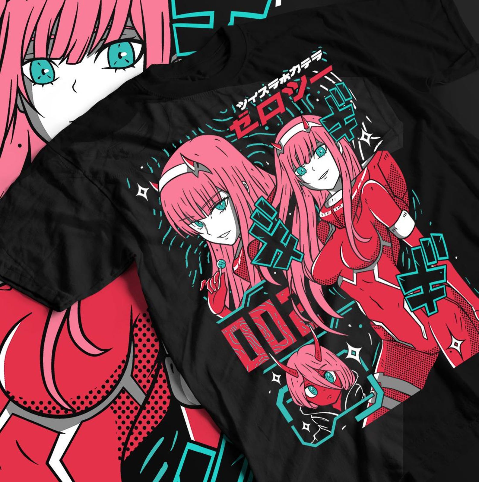 Unisex Darling Waifu Material Anime T-Shirt, Two Anime Woman Shirt 4XL