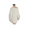 Zara Solid Color V-Neck Long Sleeve Cardigan Drop Shoulder Sweater Women sweater Beige 0797101-712