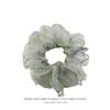 Elegant Korean Leopard Print Mesh Scrunchie for Women – Stylish Ponytail Hair Accessory