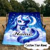 Custom Name Mythic Unicorn Dreams Blanket  Ideal Bedding Blanket Perfect for Travel, Camping, Living Rooms, Offices, Sofas, Fan Christmas gift