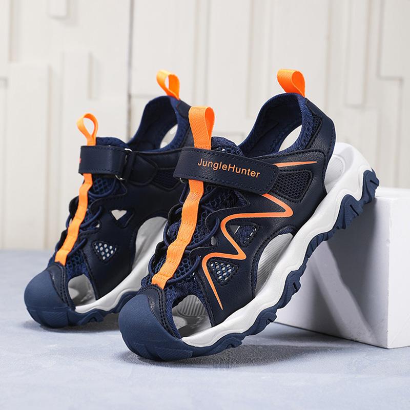 Kids Breathable Sport Sandals Summer Anti-Slip Closed Toe Beach Shoes for Boys Girls Outdoor Walking Sandials