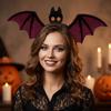 Soft Velvet Fabric Bat Wing Headband Delicate Bat Wing Decoration Halloween Headband  Cosplay Event
