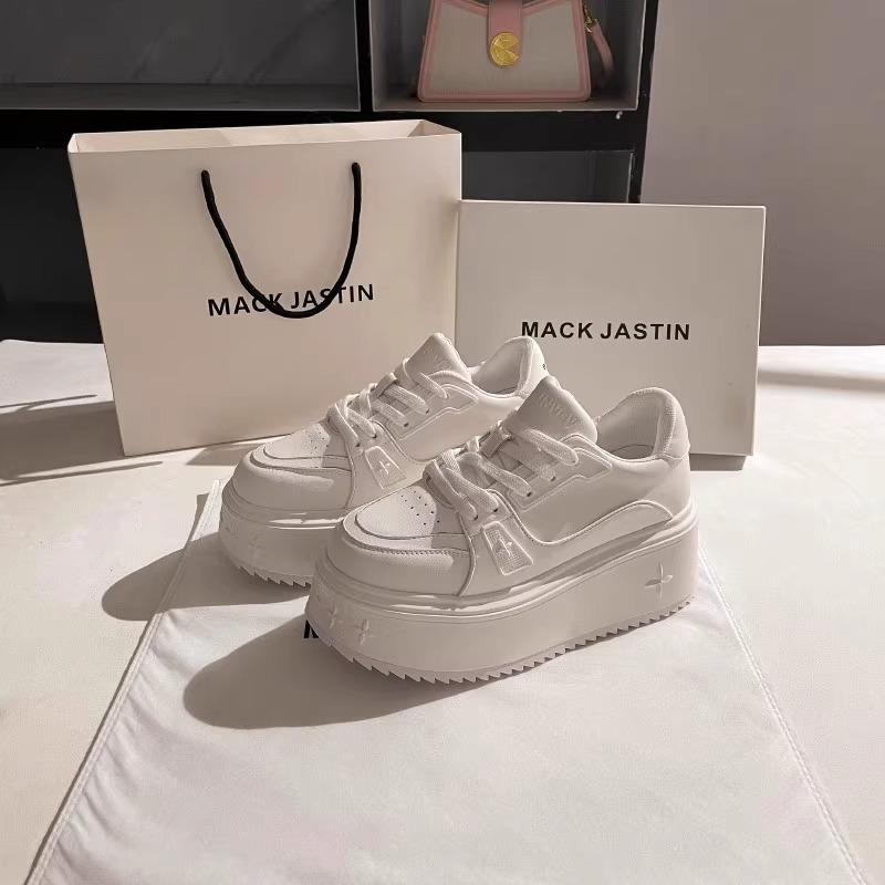 Zhao Ruth's Same 6cm High-end Air Force Little White Shoes for Women's 2025 New Thick-soled Height-increasing Versatile Sports Board Shoes